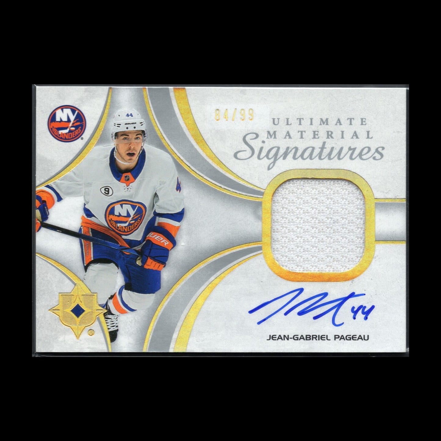 2021-22 UD Ultimate JEAN-GRABRIEL PAGEAU #UMS-JP Material Signatures /99