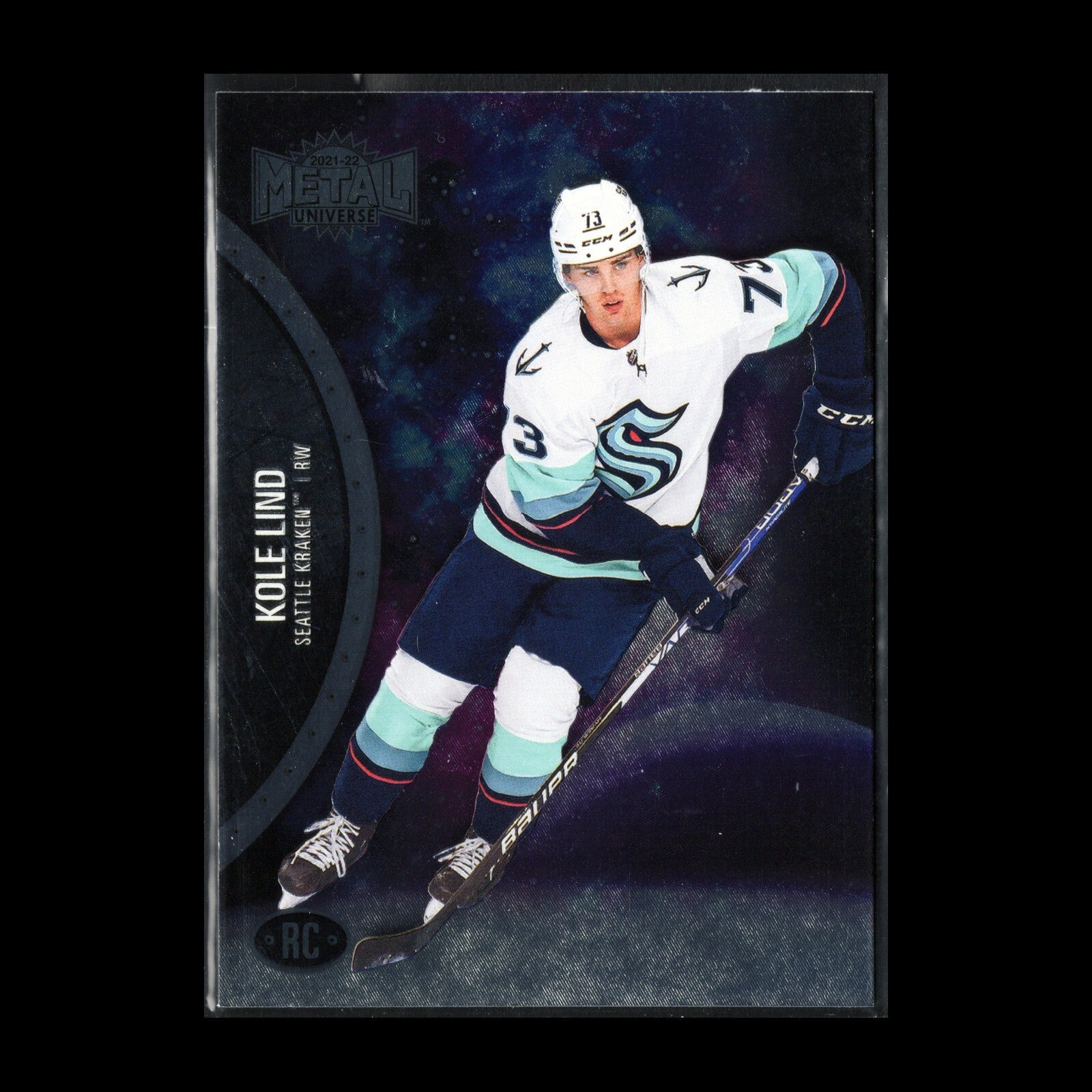 2021-22 SkyBox Metal Universe KOLE LIND #193 Rookie RC - Seattle Kraken