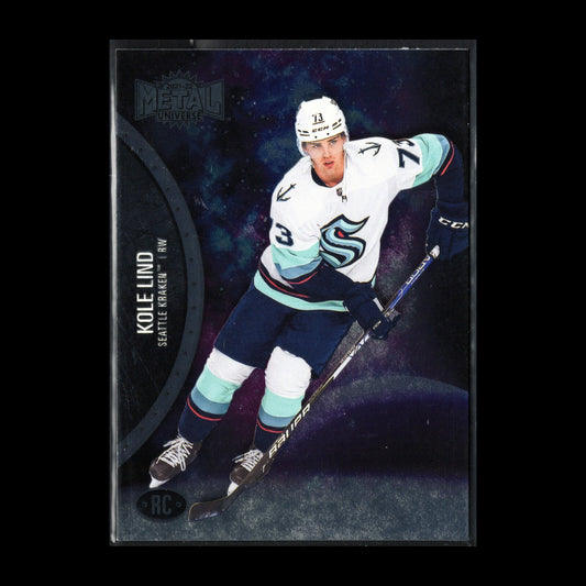 2021-22 SkyBox Metal Universe KOLE LIND #193 Rookie RC - Seattle Kraken