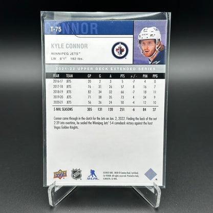 2021-22 UD Extended series KYLE CONNOR #T-75 Retro - Winnipeg Jets