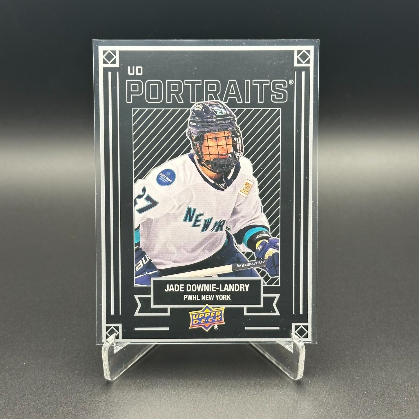2024-25 UD PWHL JADE DOWNIE-LANDRY #P-15 UD Portraits - 1st EDITION!
