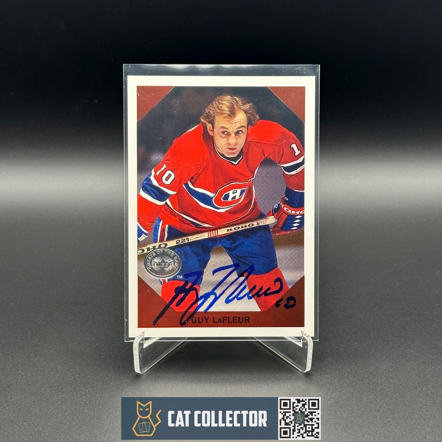 2001-02 Fleer Greats of the game GUY LAFLEUR #5 Auto - Montreal Canadiens