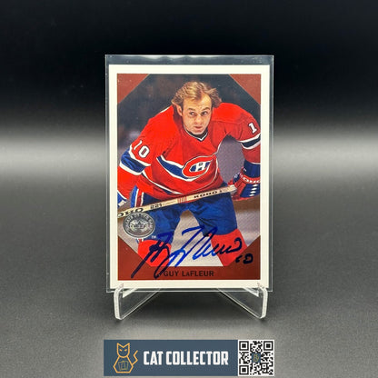 2001-02 Fleer Greats of the game GUY LAFLEUR #5 Auto - Montreal Canadiens