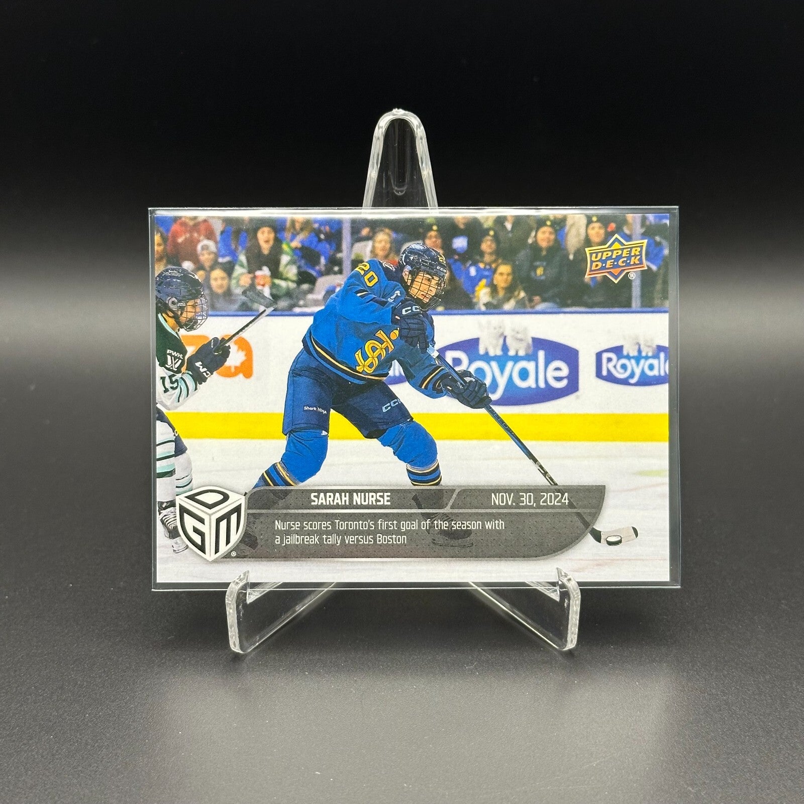 2024-25 UD PWHL Game Dated Moments SARAH NURSE #1 Toronto - ONLINE EXCUSIVE!