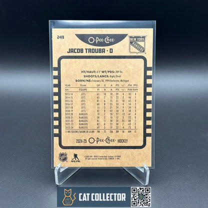 2024-25 O-Pee-Chee Hockey JACOB TROUBA #249 Retro - New York Rangers