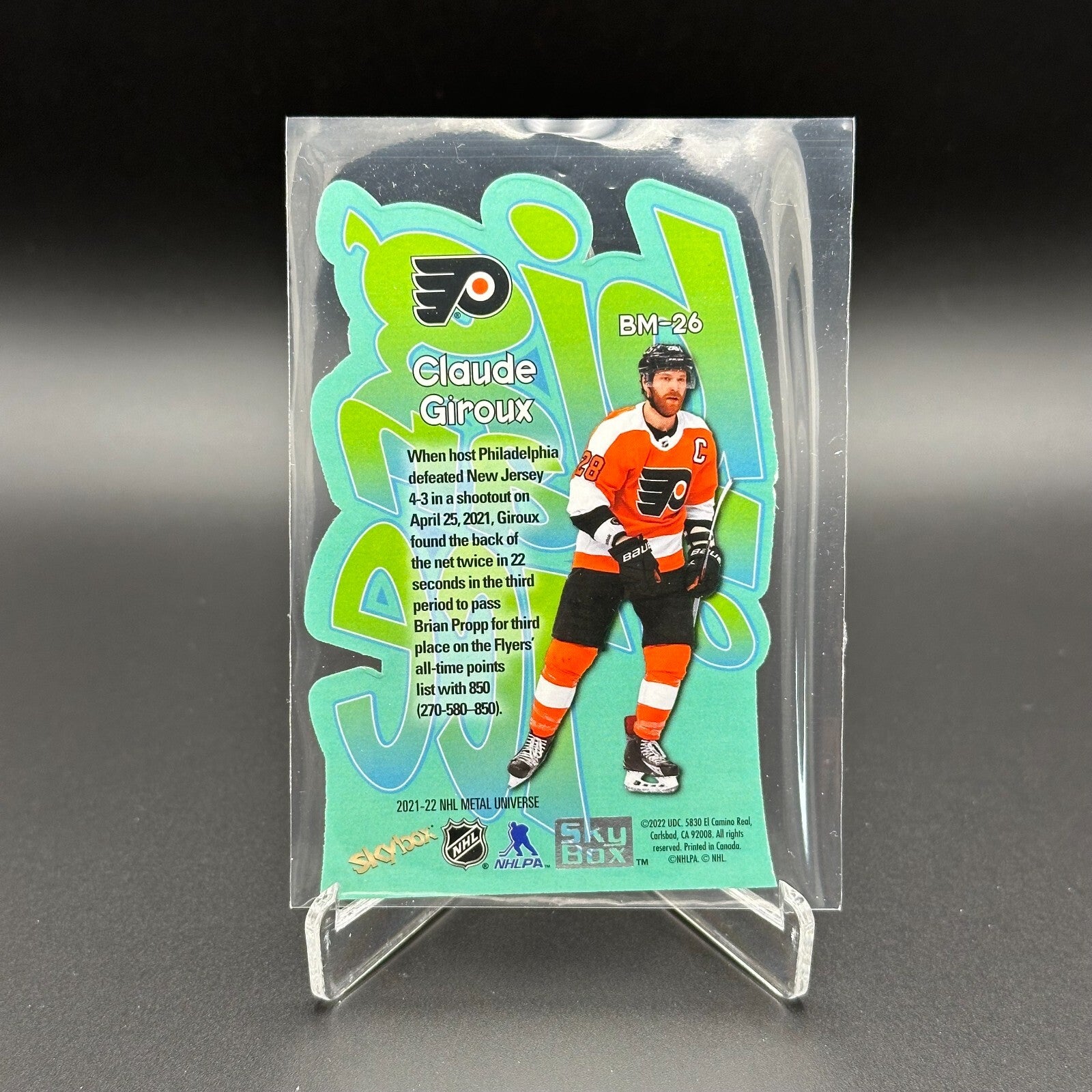 2021-22 Skybox Metal Universe CLAUDE GIROUX #BM-26 Big Man on Ice