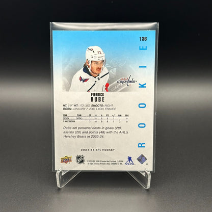 2024-25 Upper Deck SPx PIERRICK DUBE #136 Rookie RC - Washington Capitals