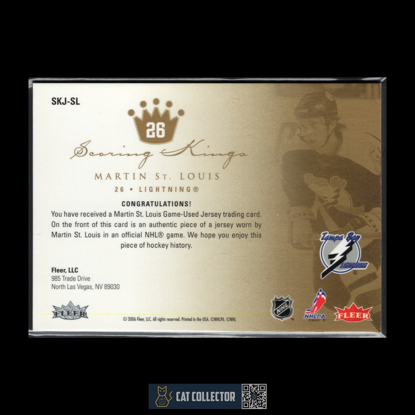 2006-07 Fleer Ultra MARTIN ST. LOUIS #SKJ-SL Scoring Kings Jersey
