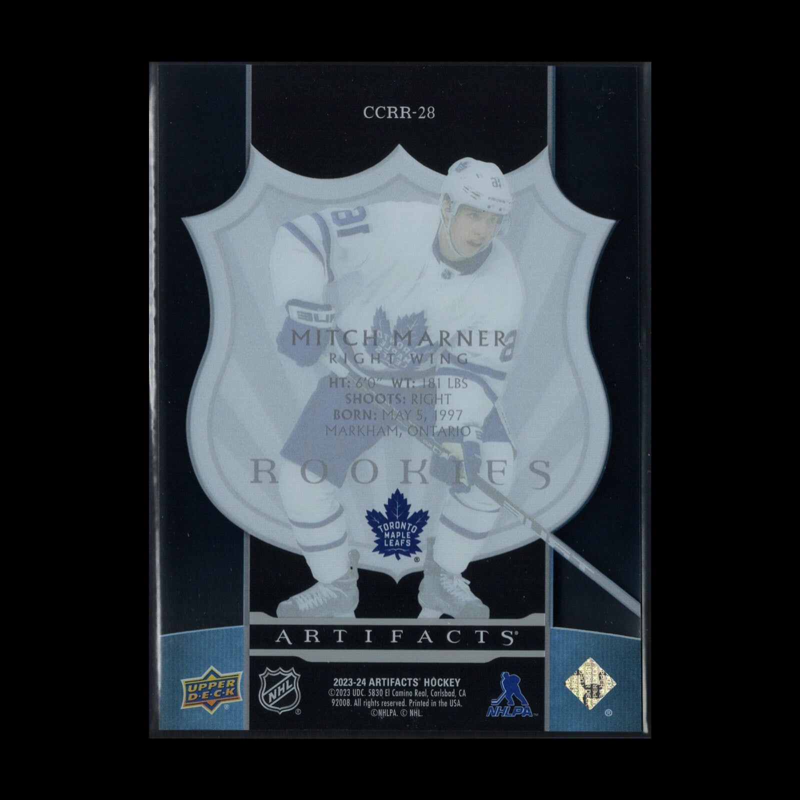 2023-24 UD Artifacts MITCH MARNER #CCRR-28 2005-06 Clear Cut Retro Rookies