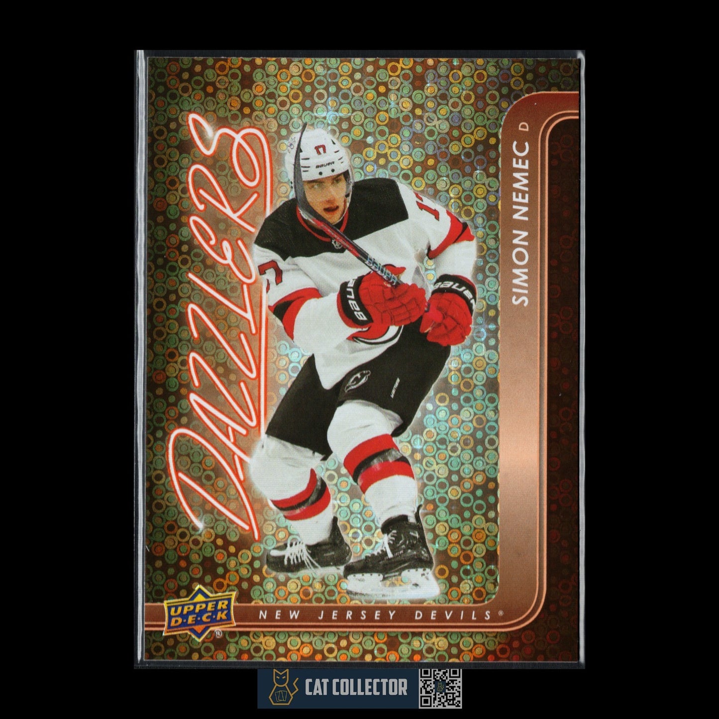 2024-25 UD Series 1 SIMON NEMEC #DZ-32 Dazzlers Orange - New Jersey Devils