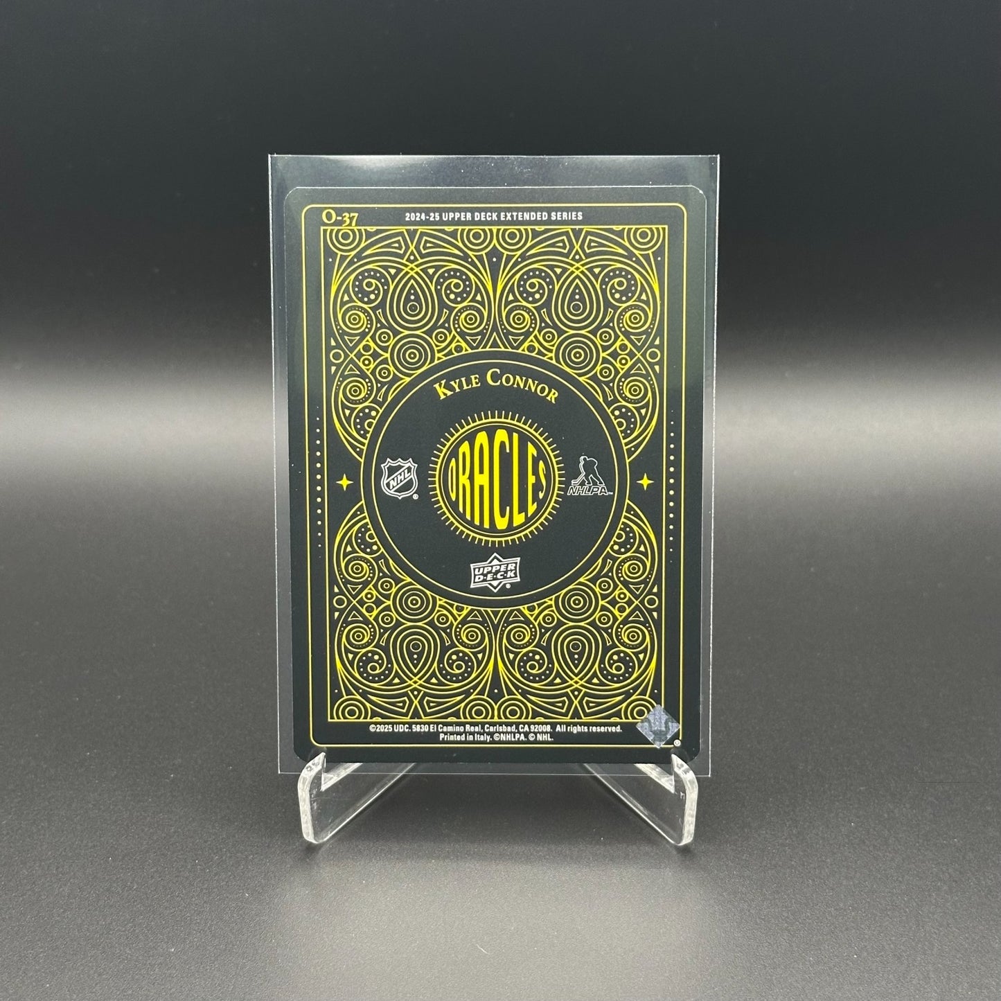 2024-25 UD Extended series KYLE CONNOR #O-37 Oracles Yellow - Winnipeg Jets