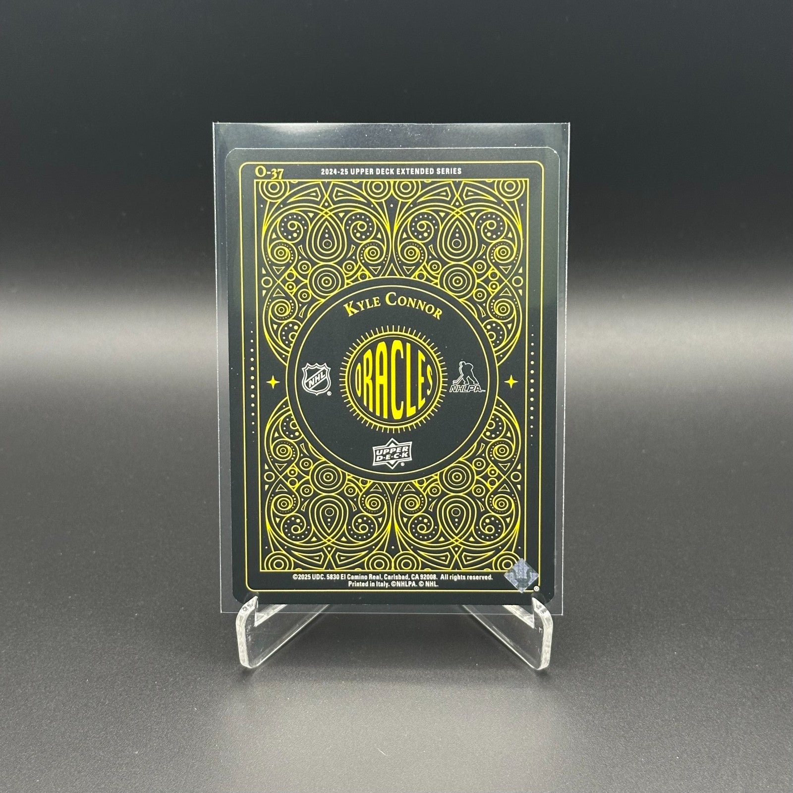 2024-25 UD Extended series KYLE CONNOR #O-37 Oracles Yellow - Winnipeg Jets