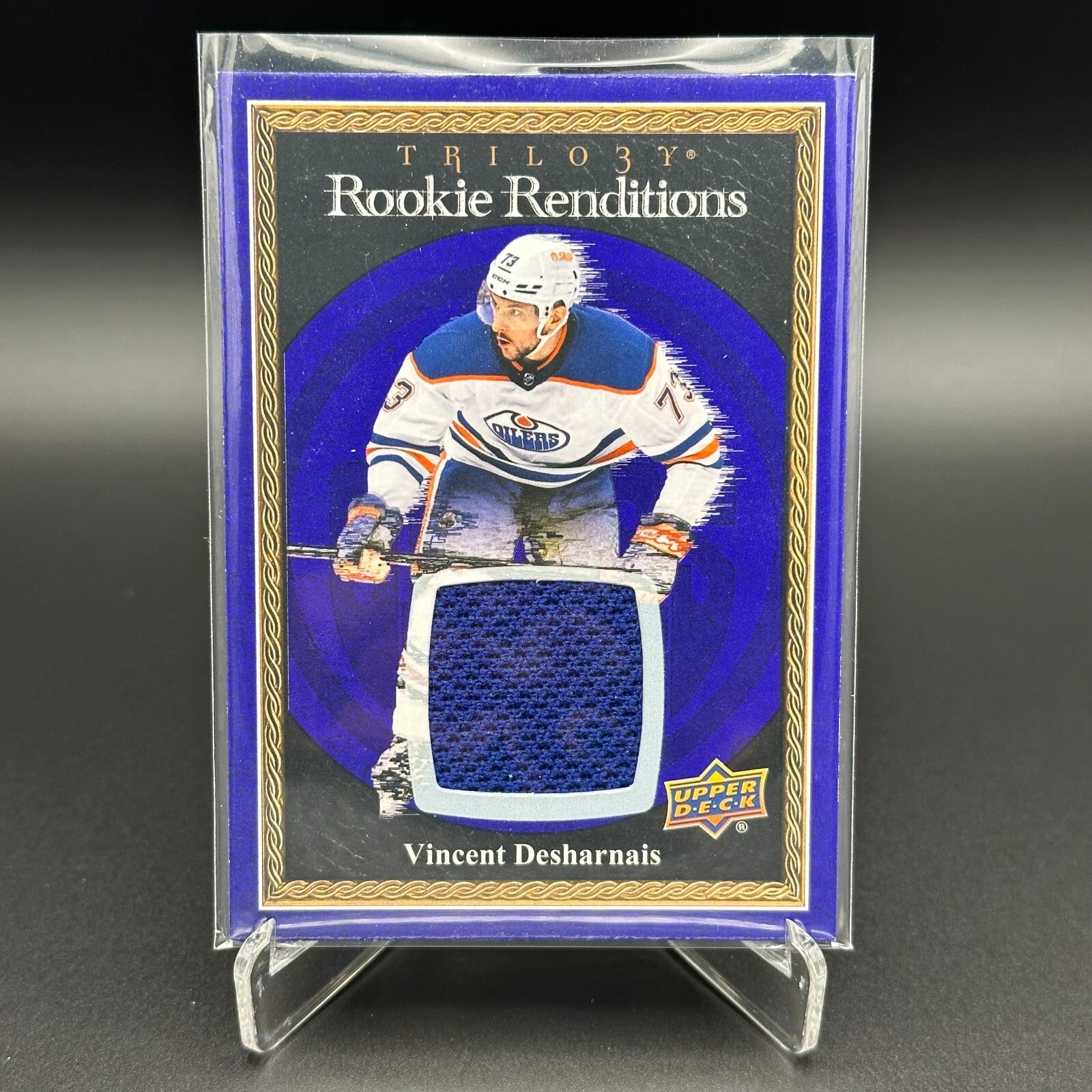 2023-24 UD Trilogy VINCENT DESHARNAIS #RR-38 Rookie Renditions Jersey