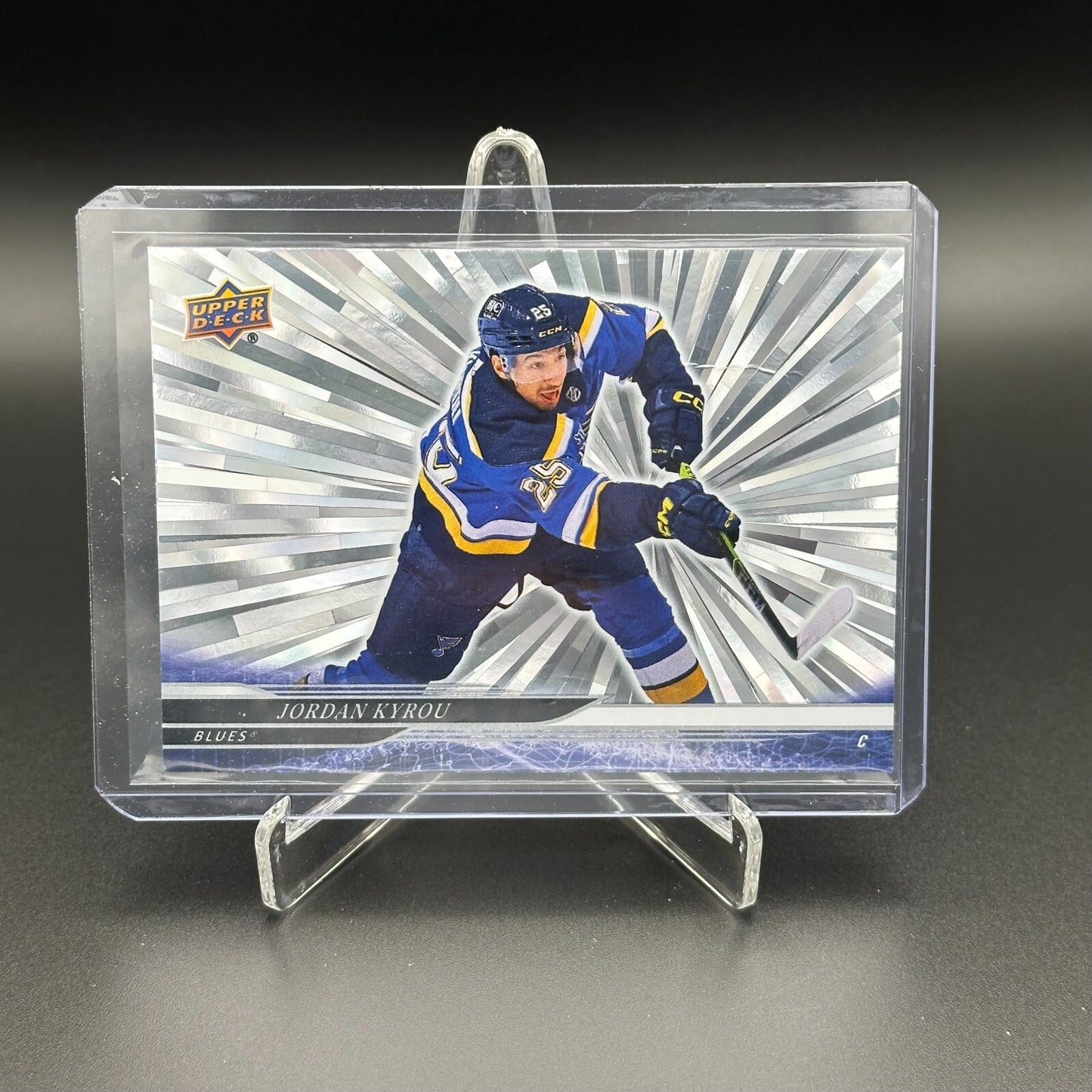 2024-25 UD Series 1 JORDAN KYROU #159 Outburst - St. Louis BLues (See images)