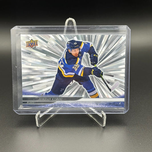 2024-25 UD Series 1 JORDAN KYROU #159 Outburst - St. Louis BLues (See images)