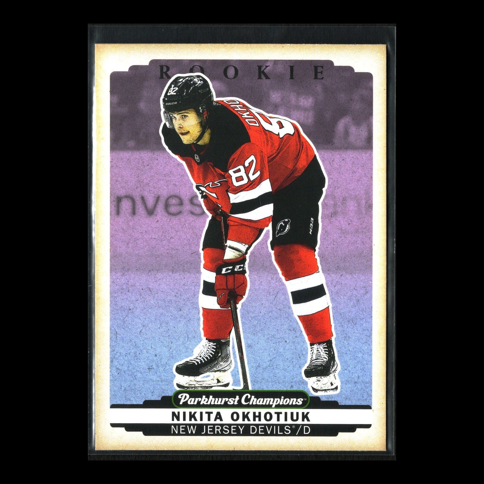 2022-23 UD Parkhurst Champions NIKITA OKHOTIUK #281 Color Variant Rookie