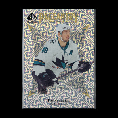 2021-22 UD SP Authentic TOMAS HERTL #P-20 Pageantry - San Jose Sharks