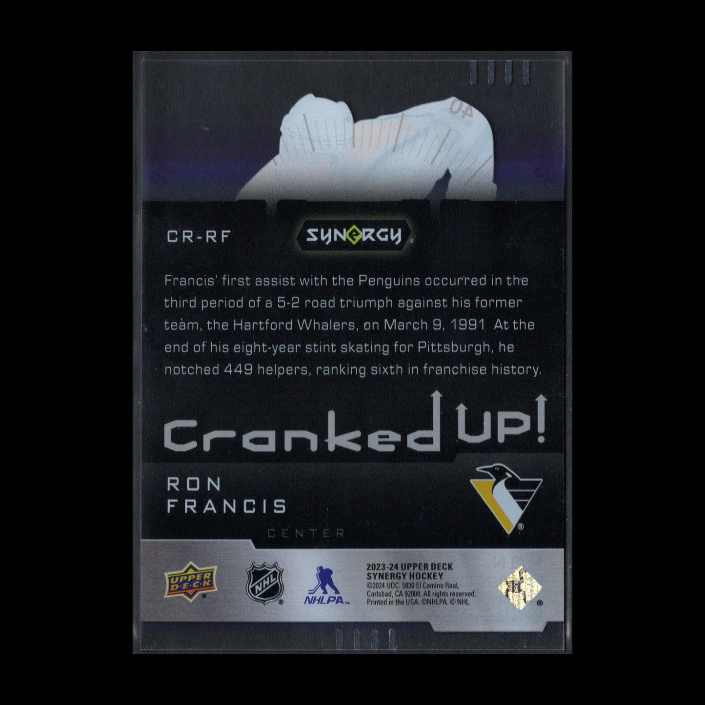 2023-24 UD Synergy RON FRANCIS #CR-RF Cranked Up Purple /199