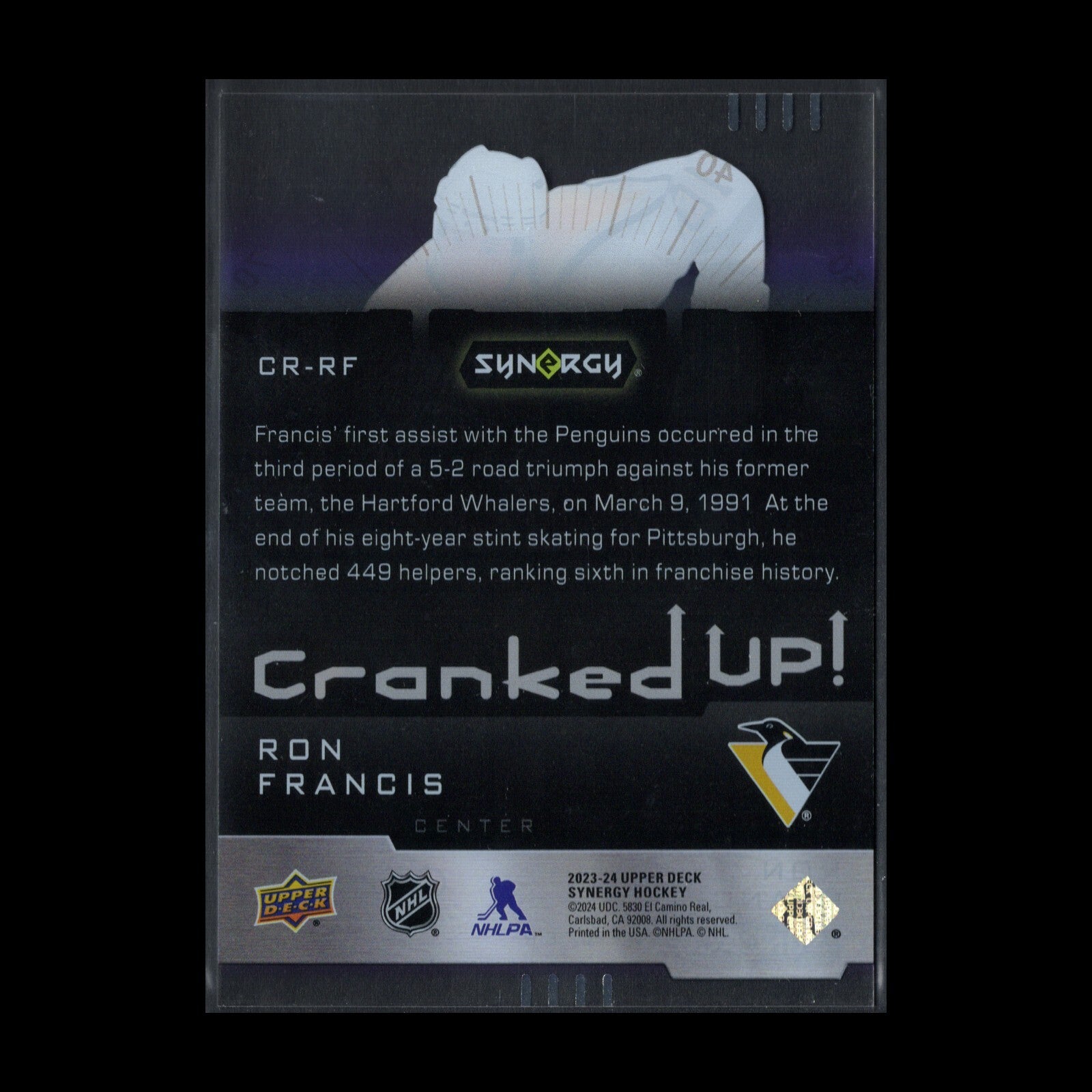 2023-24 UD Synergy RON FRANCIS #CR-RF Cranked Up Purple /199