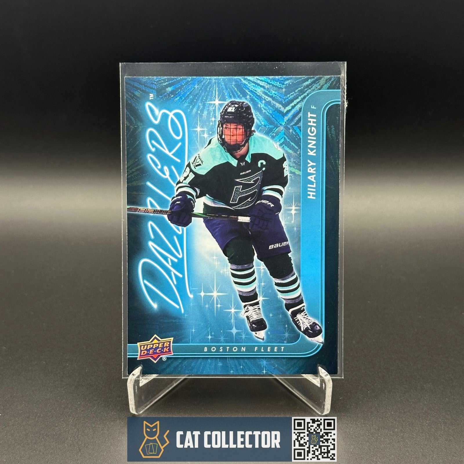 2024-25 UD PWHL HILARY KNIGHT #DZ-8 Dazzlers Blue - Boston Fleet