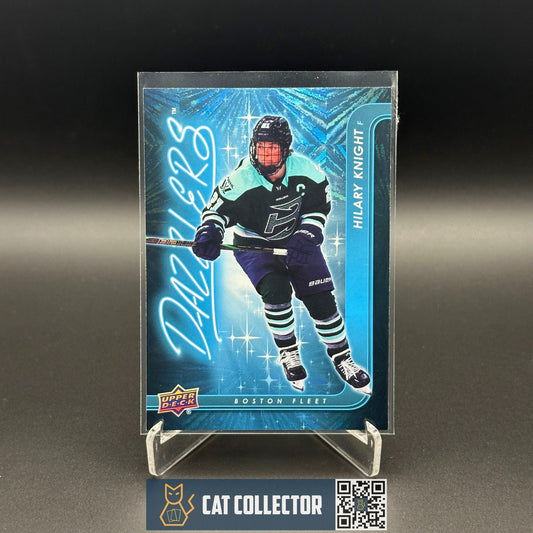 2024-25 UD PWHL HILARY KNIGHT #DZ-8 Dazzlers Blue - Boston Fleet