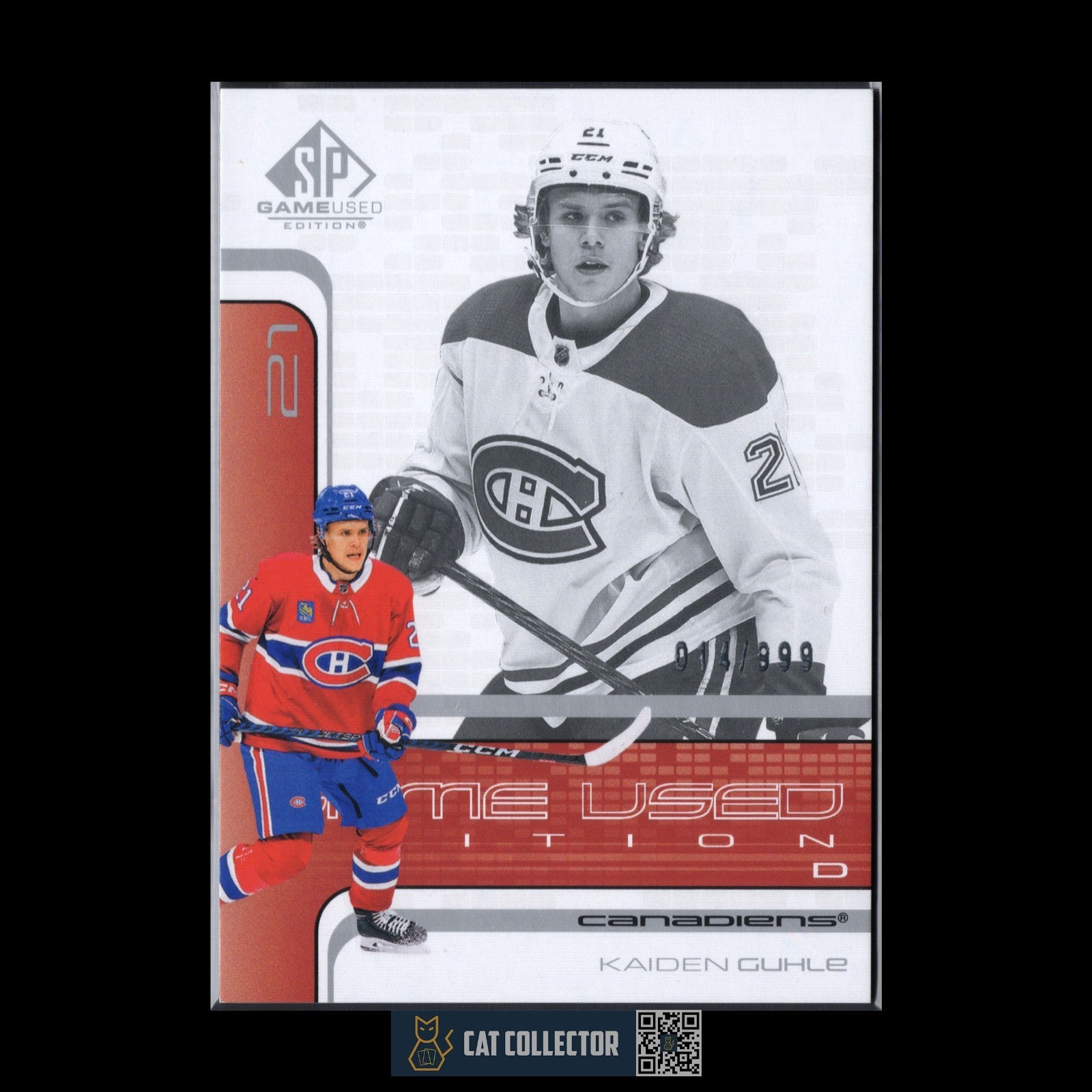 2022-23 UD SP Game Used KAIDEN GUHLE #RC-52 Retro Rookie RC /999