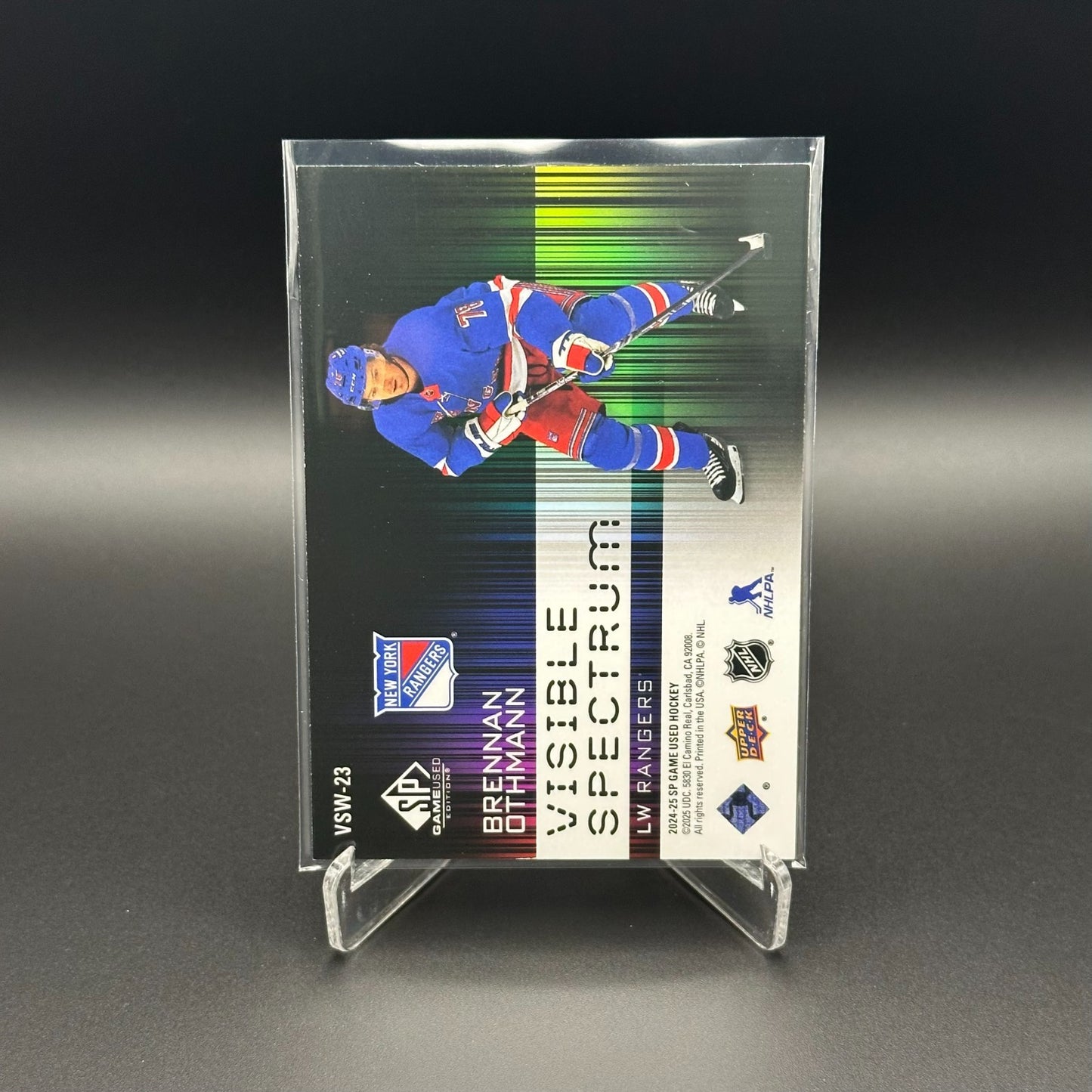 2024-25 SP Game Used BRENNAN OTHMANN #VSW-23 Visible Spectrum White RC 5/10
