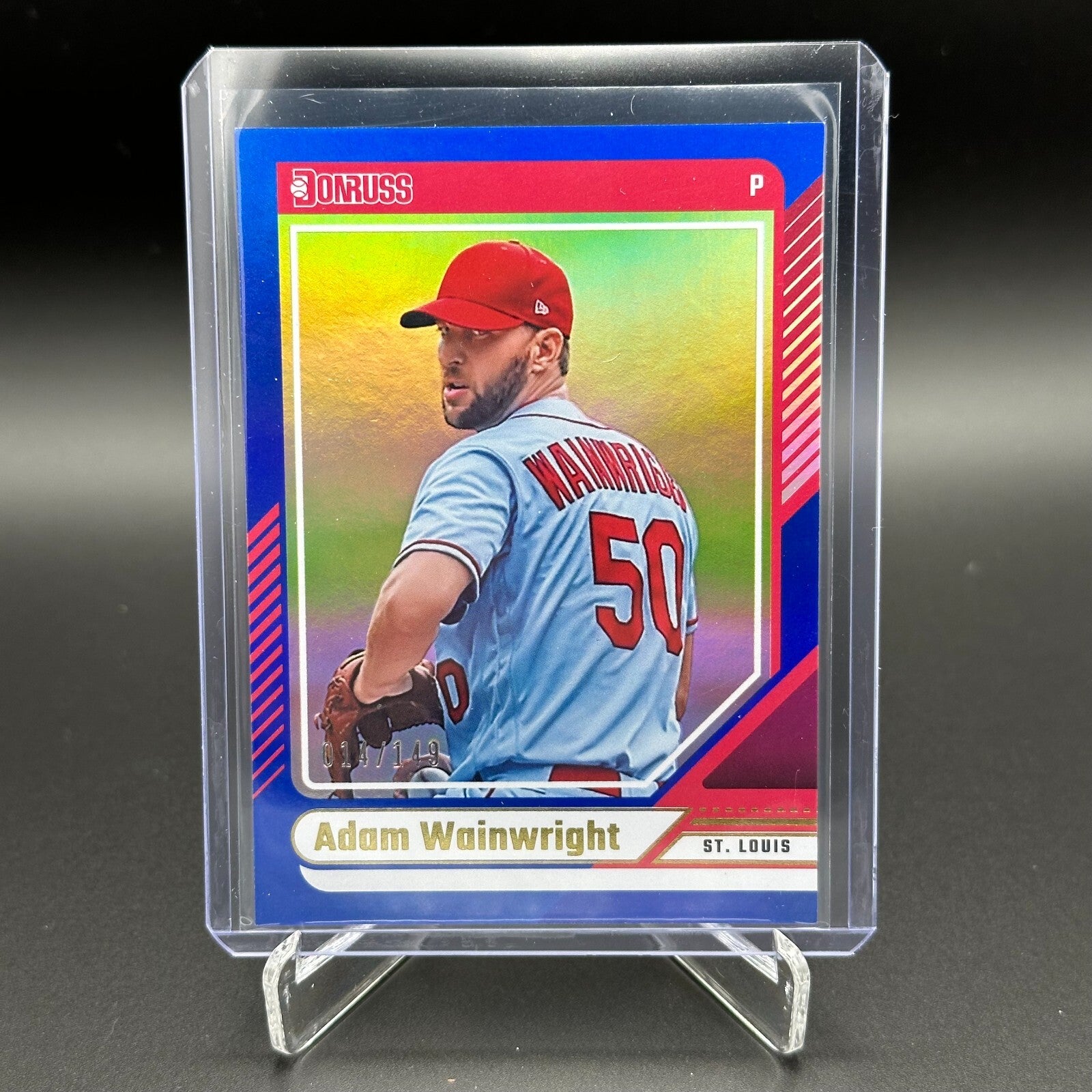 2024 Panini Donruss ADAM WAINWRIGHT #10 Blue parallel 14/149 St. Louis Cardinals