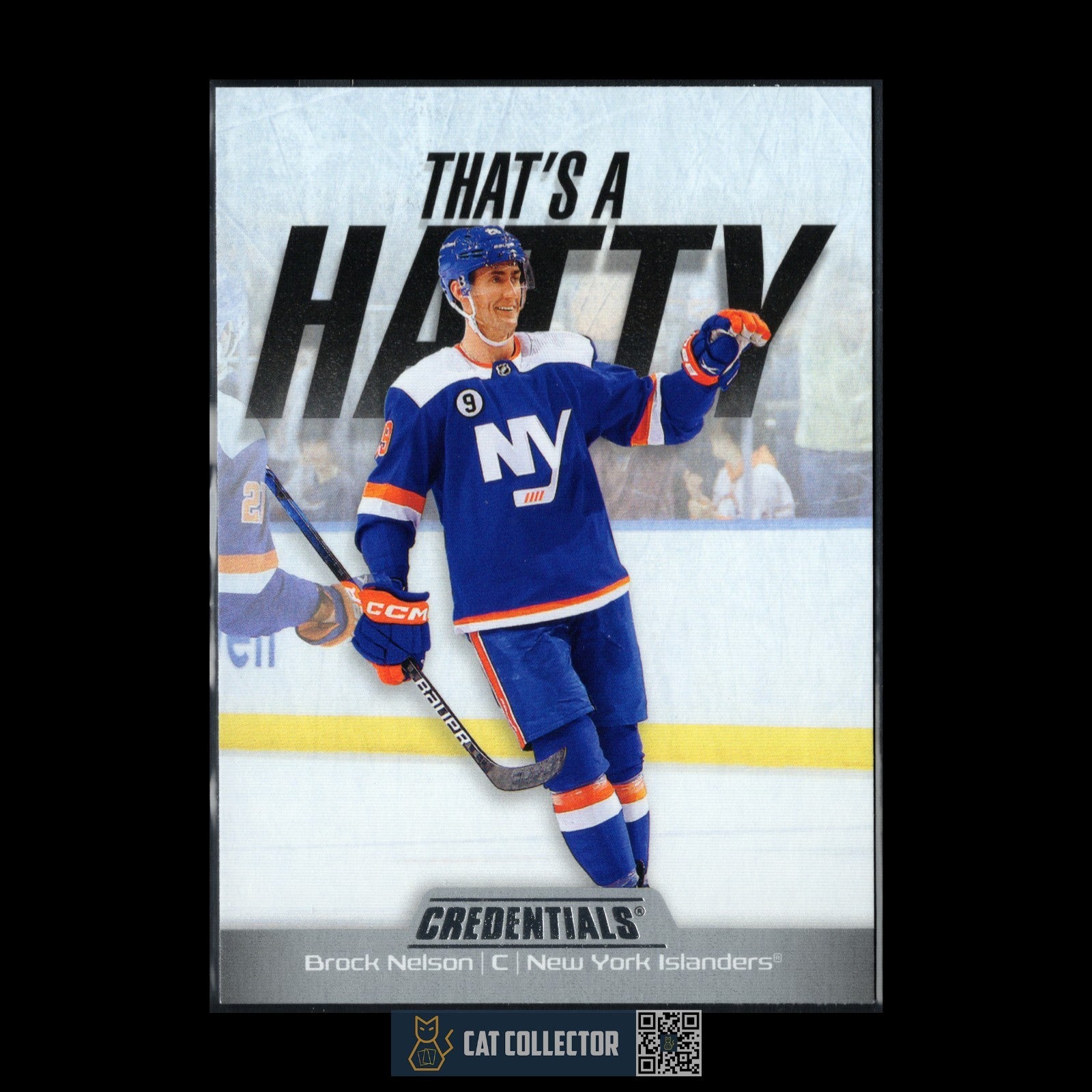 2024-25 UD Credentials BROCK NELSON #TH-BN That's a Hatty - New York Islanders