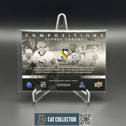 2025-26 UD Series 1 SIDNEY CROSBEY #CMP-22 Compositions Speckle