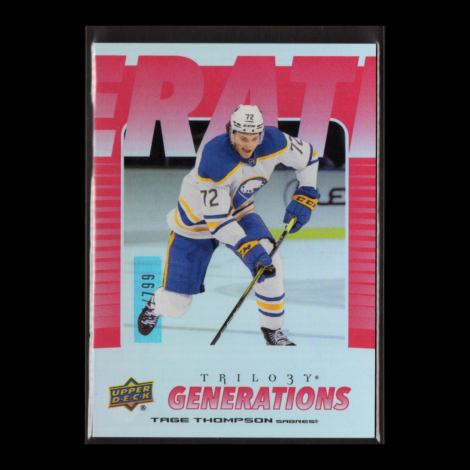 2023-24 UD Trilogy TAGE THOMPSON #TG-7B Generations Red /799