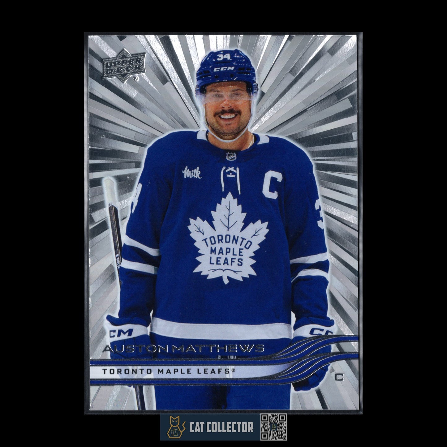 2025-26 UD Series 1 AUSTON MATTHEWS #161 Outburst - Toronto Maple Leafs