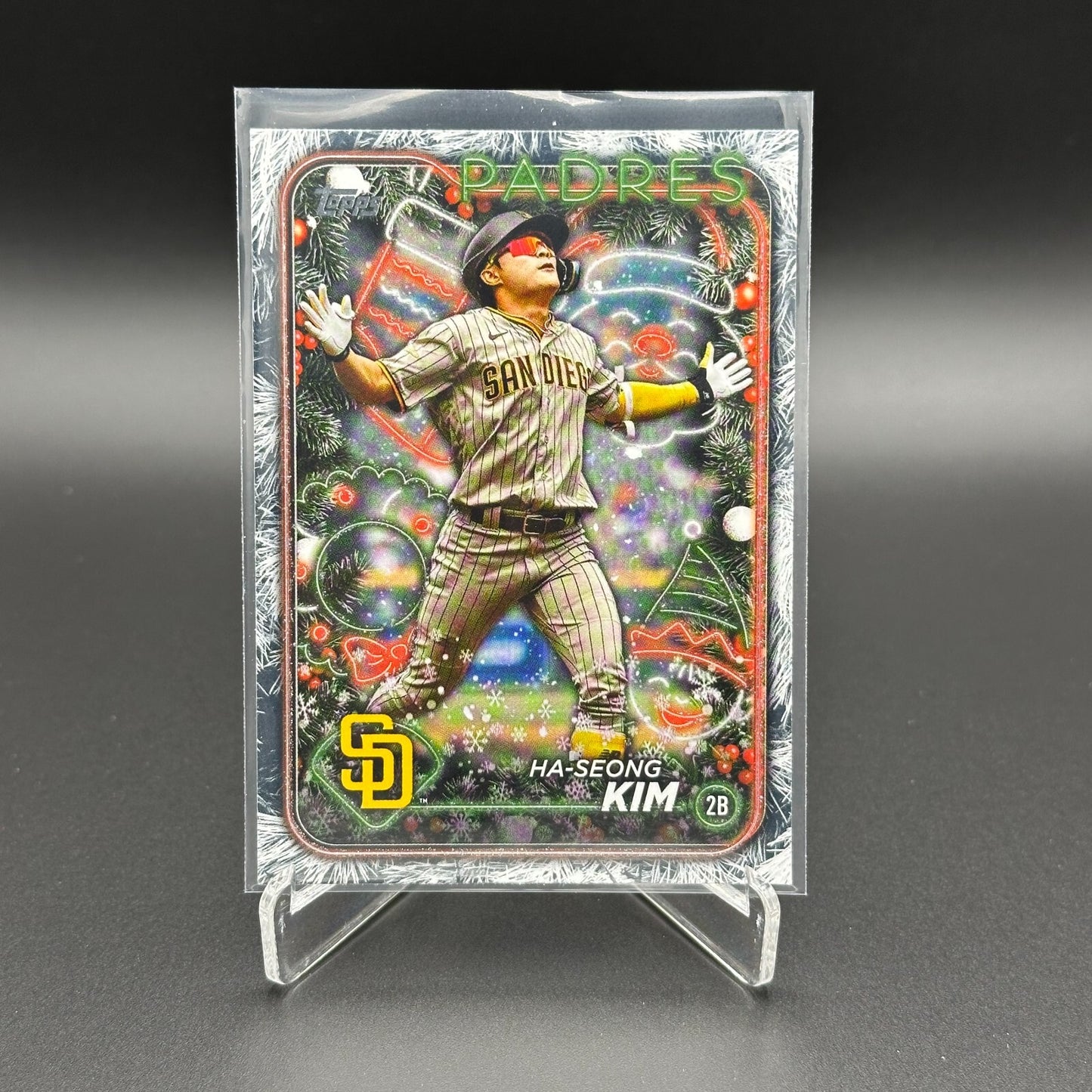 2024 Topps Holiday HA-SEONG KIM #H189 Holiday Tree - San Diego Padres