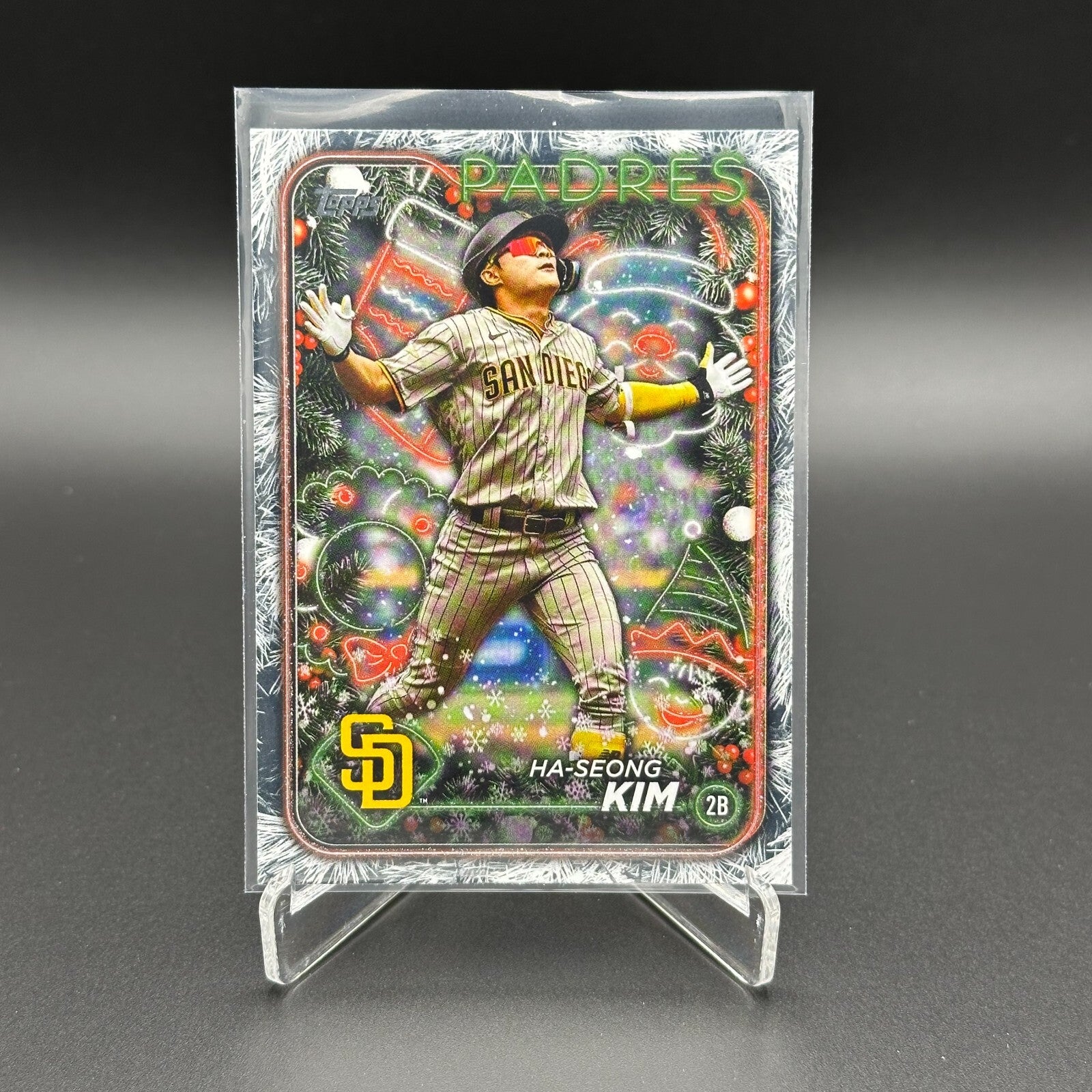 2024 Topps Holiday HA-SEONG KIM #H189 Holiday Tree - San Diego Padres