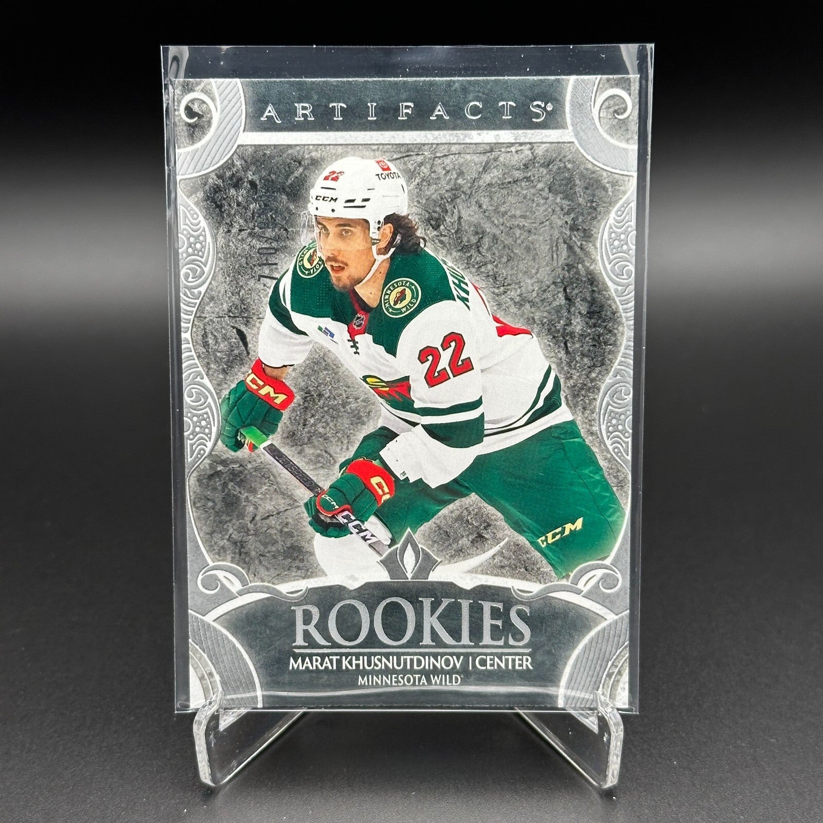 2024-25 UD Artifacts MARAT KHUSNUTDINOV #191 Silver RC /999 - Minnesota Wild