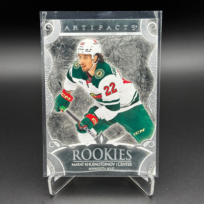 2024-25 UD Artifacts MARAT KHUSNUTDINOV #191 Silver RC /999 - Minnesota Wild