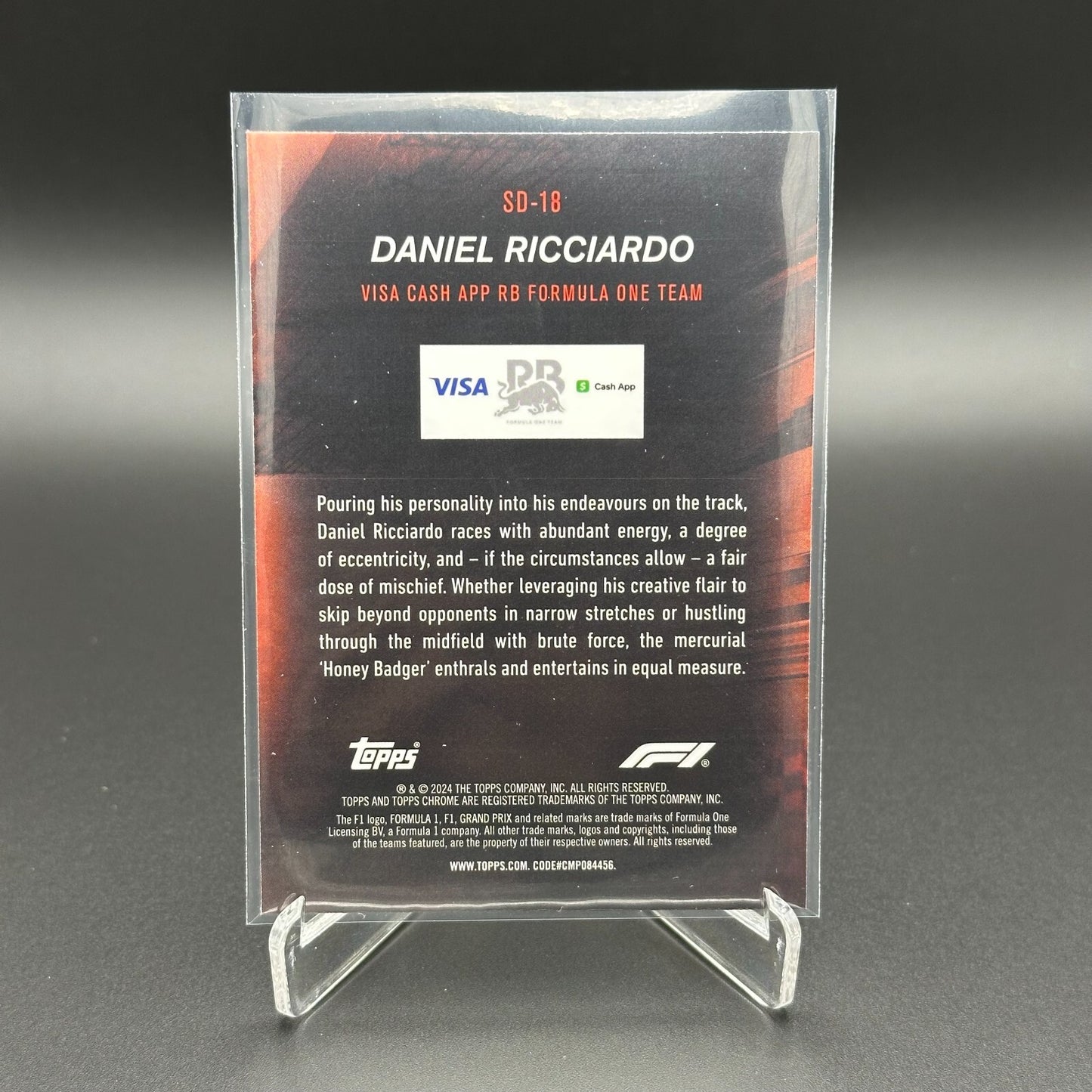 2024 Topps Chrome Formula 1 DANIEL RICCIARDO #SD-18 Speed demons