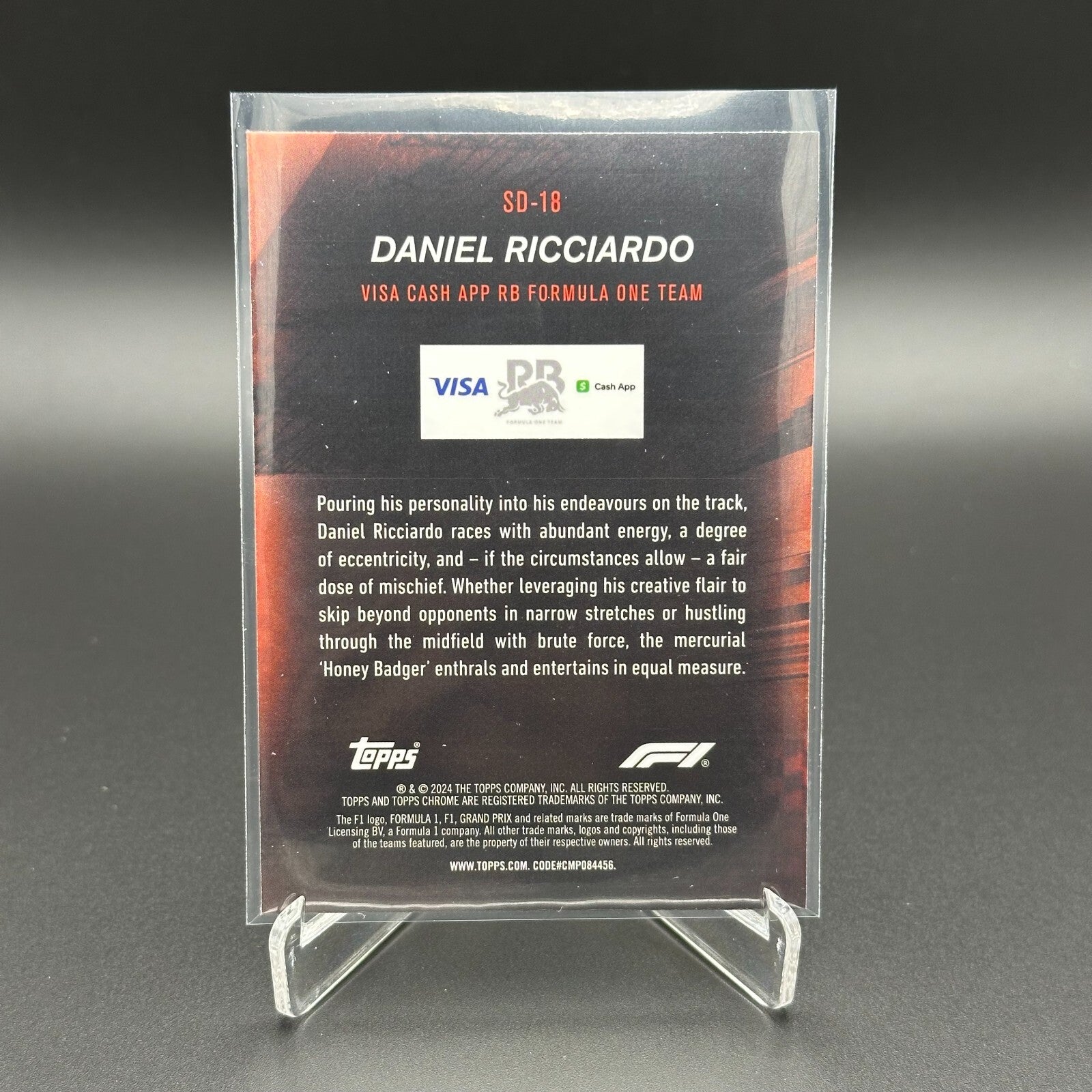 2024 Topps Chrome Formula 1 DANIEL RICCIARDO #SD-18 Speed demons