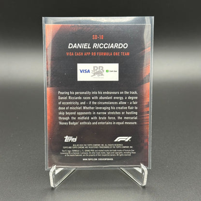 2024 Topps Chrome Formula 1 DANIEL RICCIARDO #SD-18 Speed demons