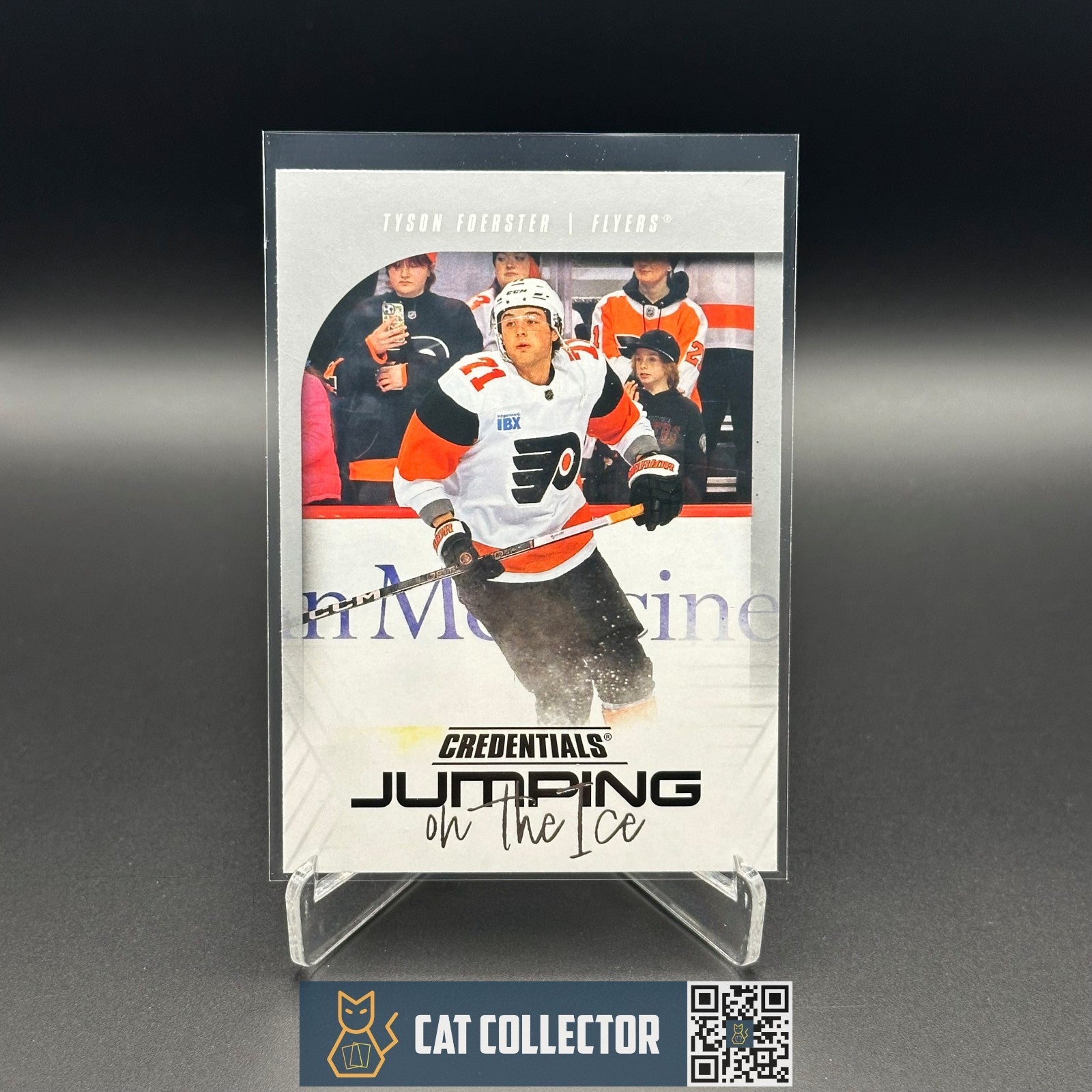 2024-25 UD Credentials TYSON FOERSTER #JI-TF Jumping on the ice