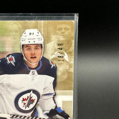 2021-22 UD Premier COLE PERFETTI #115 Patch Rookie RC 18/49 - Winnipeg Jets