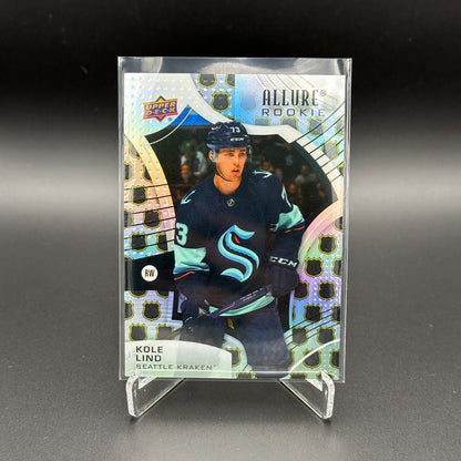 2021-22 UD Allure KOLE LIND #120 NHL Shield 1917 Rookie RC - Seattle Kraken