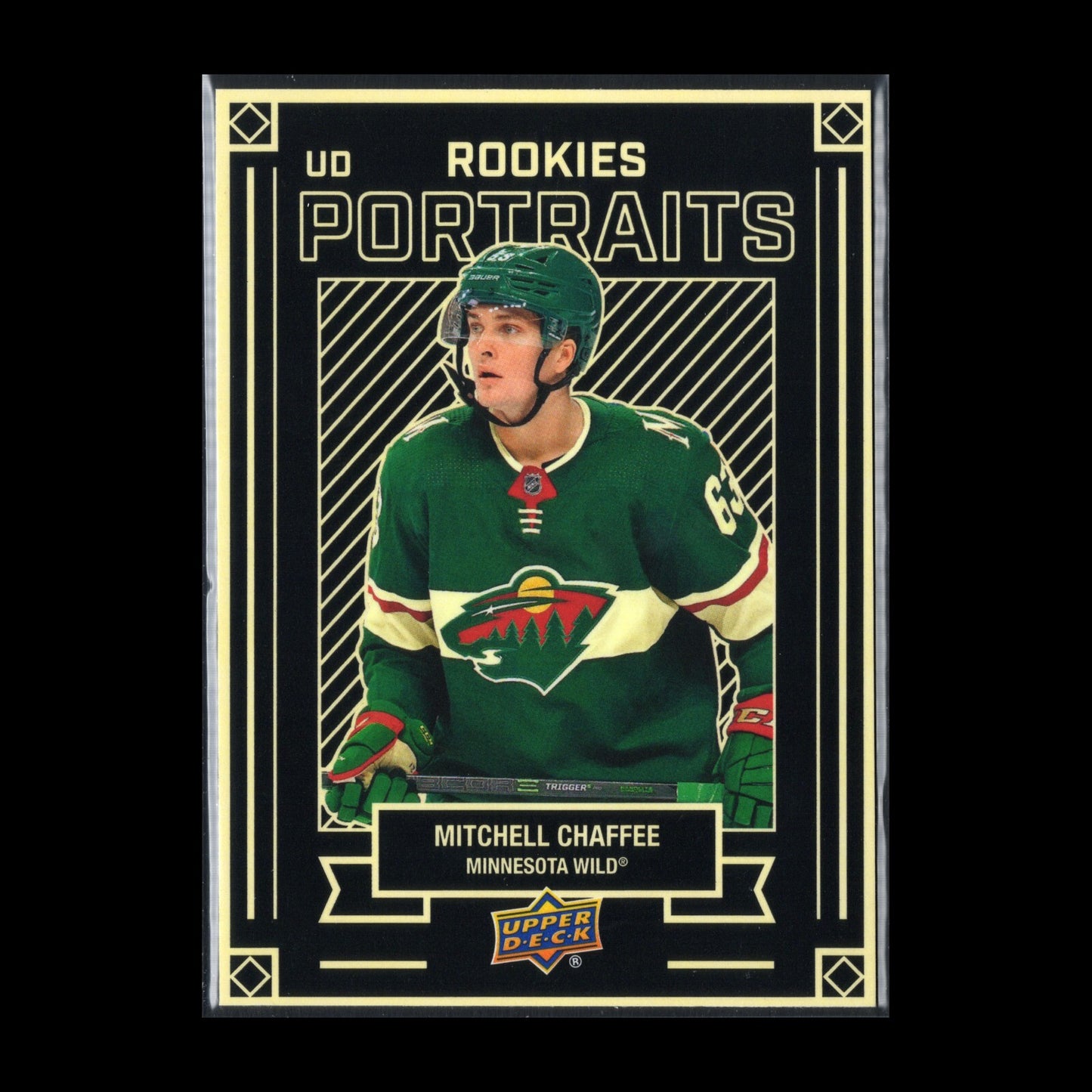 2022-23 UD Series 2 MITCHELL CHAFFEE #P-50 UD Portraits Rookie RC