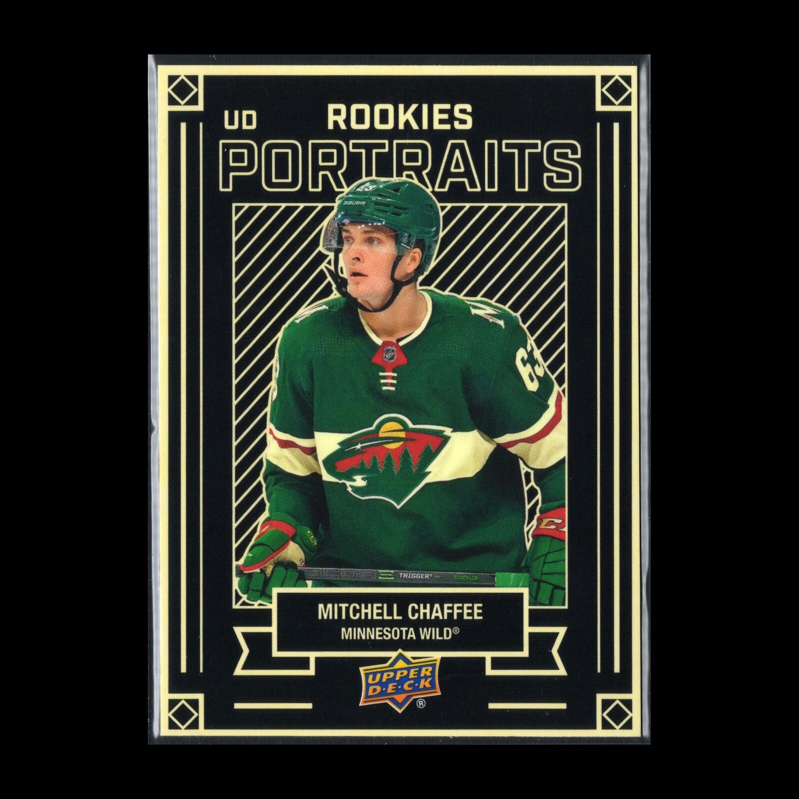 2022-23 UD Series 2 MITCHELL CHAFFEE #P-50 UD Portraits Rookie RC