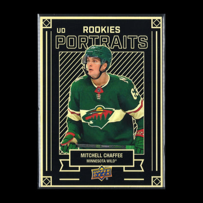 2022-23 UD Series 2 MITCHELL CHAFFEE #P-50 UD Portraits Rookie RC