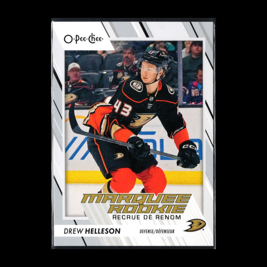 2023-24 O-Pee-Chee DREW HELLESON #579 Marquee rookie RC - Anaheim Ducks