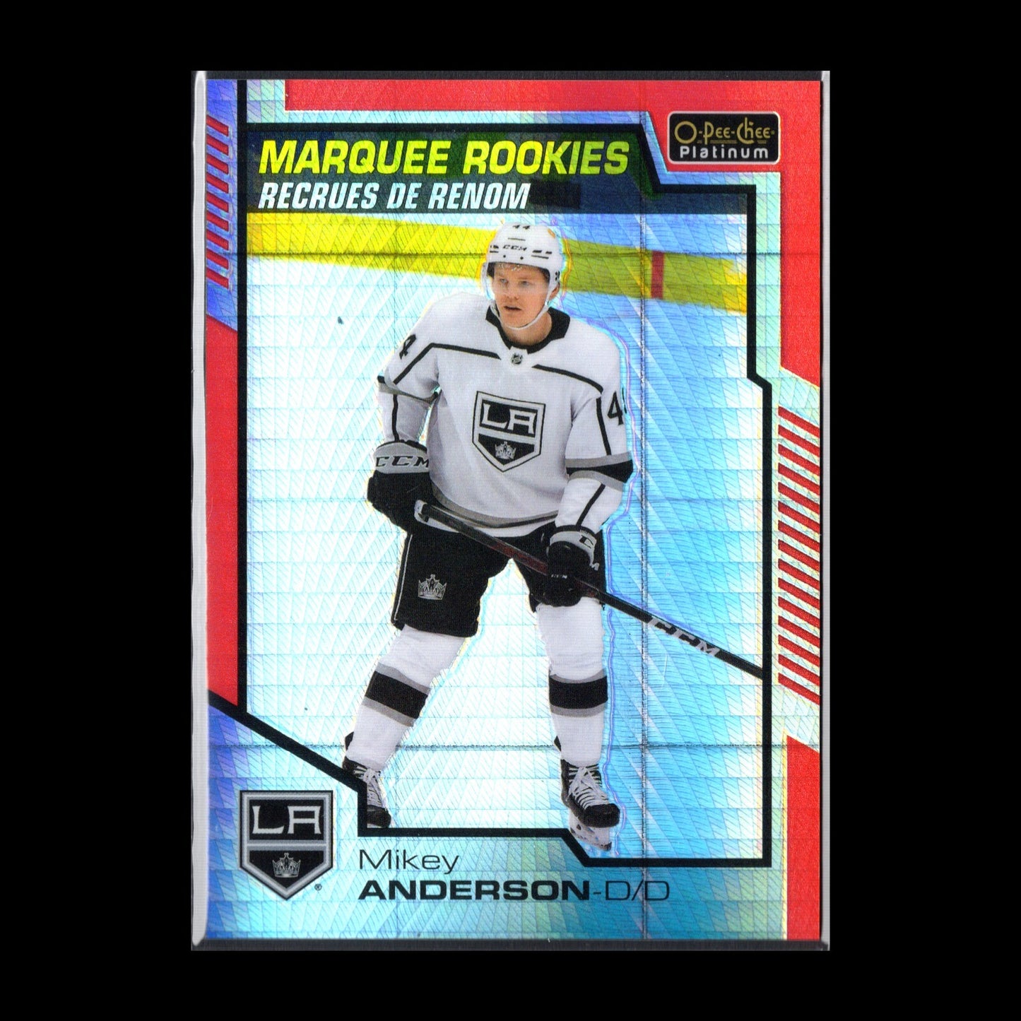 2020-21 O-Pee-Chee Platinum MIKEY ANDERSON #179 Red Prism RC /199 - LA Kings