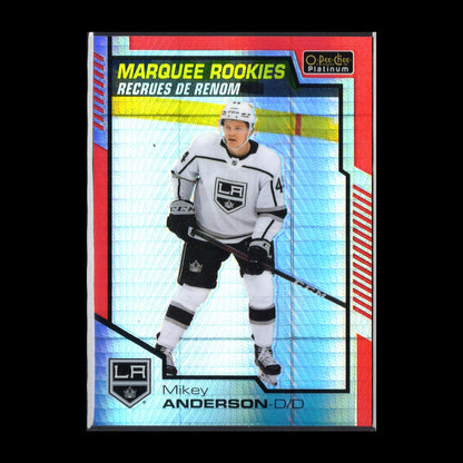 2020-21 O-Pee-Chee Platinum MIKEY ANDERSON #179 Red Prism RC /199 - LA Kings