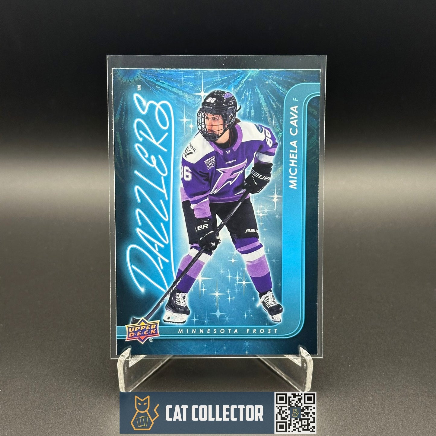 2024-25 UD PWHL MICHELA CAVA #DZ-3 Dazzlers Blue - Minnesota Frost