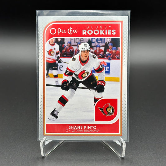 2021-22 UD Series 1 SHANE PINTO #R-4 O-Pee-Chee Glossy Rookies Silver RC